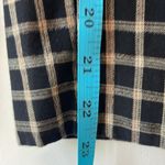 ZARA  Checkered Plaid Pants Cropped Cuff Small Photo 8