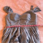 NWOT light blue chiffon sleeveless bridesmaid dress size 16 lace up back Photo 6