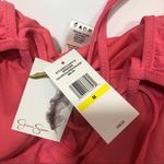 Jessica Simpson  V Neck One Piece Swimsuit Pink Photo 2