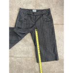 Tabitha Anthropologie Sz 0 Knee Length Gray Bermuda Shorts Office Casual Stripe Photo 2