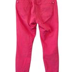Pilcro and the Letterpress Anthropologie Mid Rise Skinny Stet Pink Jeans, Sz 32 Photo 3