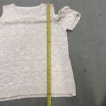 Maurice's  Women's XL Cold‎ Shoulder Short Sleeve Sweater Knit Top Pullover Ivory Photo 4