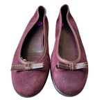 The Flexx Burgundy Suede Slip On Flats Purple Size 8 Photo 9