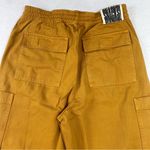 Mother The Munchie Nerdy Cargo Pants High Rise Wide Leg Sz 30 NWT Wood Thrush Yellow Photo 9