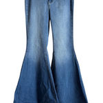 We The Free Women's Just Float On Flare Jeans 27 High Rise Raw Hem Boho Festival Photo 0