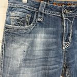 Rock Revival  Cameron Flare Wide Leg Jeans Light Wash Western Bling Size 30x31 Photo 2