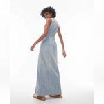 Topshop Light Blue Sleeveless Denim Maxi Dress Size 4 NWTS Photo 3