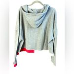 Trendy Gray and Red Zip Photo 2