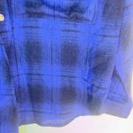VICI  Blue Plaid Long Sleeve Shirt size x small Photo 3