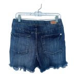 Judy Blue Pull on Frayed Dolphin Hem Shorts, Large Photo 5