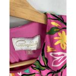 Pappagallo Lemon Orange Citrus Sleeveless Shift Dress Size Small Pink Photo 2