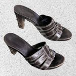 Franco Fortini Brown Laurie Strappy Block Heel Sandals Photo 3