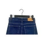 ZARA  Mid Rise Cuffed Stretch Cotton Denim Shorts 5 Pocket 00 Dark Blue #3300 Photo 8