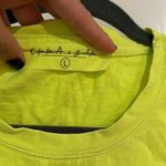 LF NWOT EMMA & SAM NEON YELLOW CROP TOP SIZE LARGE Photo 1