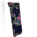 Xhilaration Target strapless blue floral maxi dress Photo 1