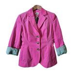 Lilly Pulitzer  White Label Pink Corduroy Blazer‎ Skirt Set 2 Piece Size 2 Photo 0