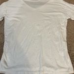 Aerie  White V-Neck T-Shirt Photo 3