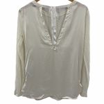 Sandro Paris white silk linen tie back small new Photo 1