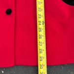 Urban Wool Blazer Red Velvet Trim Woolmark Women's Jacket Career‎ Wear Size L Photo 3