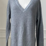 Torrid Vneck Ribbed Tunic Sweater Grey Side Zip 1 1X Photo 0