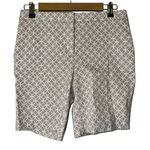 Mario Serrani  Italy Chino Shorts Women’s Size 6 Rayon Blend Stretch‎ Pockets Photo 0