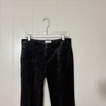 Anthropologie The Essential Velvet Slim Trousers Black Size 6 Chic Dress Pants Photo 6