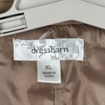 Dress Barn  XL Military Jacket Gold Button Blazer Tan Khaki Utility Safari Chic Photo 5