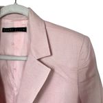 Perry Ellis Women Sz 10 Light Pink Zip Up Blazer Career Office Cotton Blend Photo 4