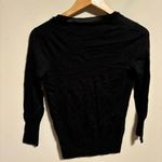 J.Crew  Ruffle Prima Cotton Silk Ruffle Cardigan Black- Size XS Photo 3
