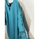 JM Collection  Bell Sleeve Lace Dress Teal XL Women's Wedding Formal X-Large Photo 3