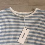 Rhythm NWT Corsica Striped Knit Oversized Sweater in Blue Stripe Photo 8