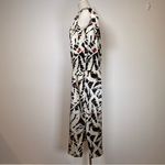 Vintage Oleg Cassini 100% Silk One Shoulder Abstract Column Dress Women’s Size 6 Black Photo 4