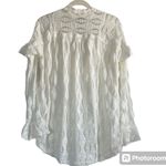 Free People Ivory Candy Shop Lace Bohemian Tunic Top Size Small Photo 4