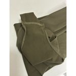 Free People Intimately  Fitted Bodysuit M/L Medium Large Army Green LS Deep VNeck Photo 2