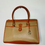 Dooney & Bourke Vintage 90s Tan Brown Leather All Weather Shoulder Purse Handbag Photo 1