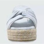 Nalho Women's Sai Vegan Suede Yoga Mat Espadrilles Platform Sandals Size 8 Blue Photo 2