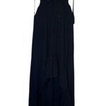 Planet Blue  Life v-neck black rayon maxi dress S Photo 0