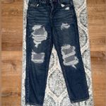 American Eagle  Outfitters Dark Blue Distressed Jeans Photo 0