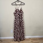 Free People NWT  Via Midi Dress Brown Combo Everly Size X Large NWT Photo 3