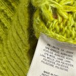 Anthropologie Field Flower Chunky Knit Wool Blend Sweater Sz Medium Yellow Green Photo 8