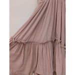 Storia  Women's Mini Dress Babydoll Swing Blush Ruffled Empire Waist Feminine S Photo 4