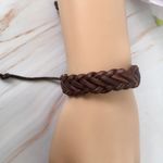 Genuine Leather Bracelet Brown Photo 0