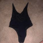 Topshop Black Ribbed One Piece Bathing Suit Photo 1