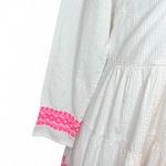 Sail To Sable white tunic dress with pink embroidery coastal resort wear beachy Photo 6