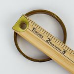 Vintage Black & Gold Salamander Skin Bangle Bracelet Brass Polka Dot Retro Boho Photo 3