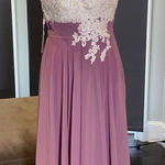 Women’s Ivory Lace Top Chiffon V Photo 0