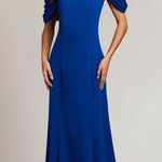 Tadashi Shoji Asymmetrically Pleated Formal Gown, Mystic Blue, Size XL EXCELLENT Photo 13