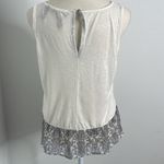 BKE  boutique lace and sheer embellishments tank top.  Size Small. Photo 2