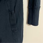 Volcom  Long Sleeve Cowl Neck Black Midi Dress One Pocket Cinched Artsy Skater XS Photo 1