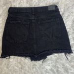 Aeropostale  Black High Rise Jean Skirt Sz 4 100% cotton Photo 1